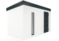 GARDEON® Gartenhaus mit Hörmann-Tür und Lichtband